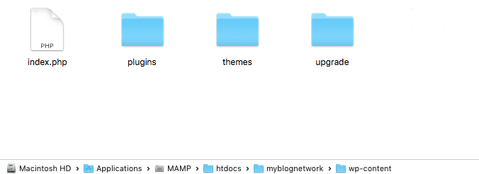 Your plugin and theme folders should be inside wp-content.