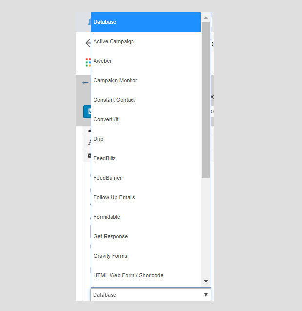 Email options