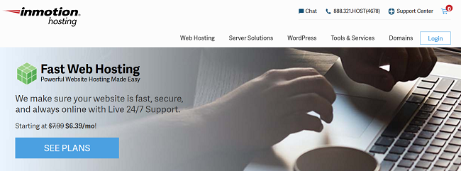 InMotion hosting popular WordPress hosting