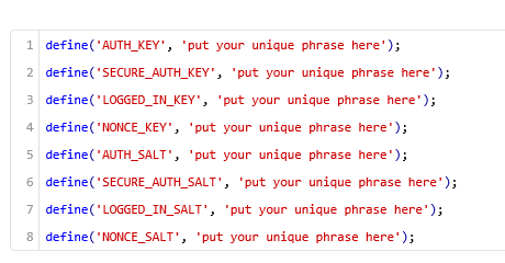 keys generation