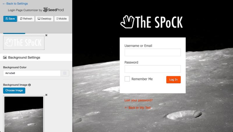 how to customize the wordpress login page seedprod