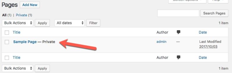 Password protect List View