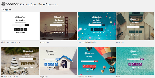 choose a maintenance mode page theme