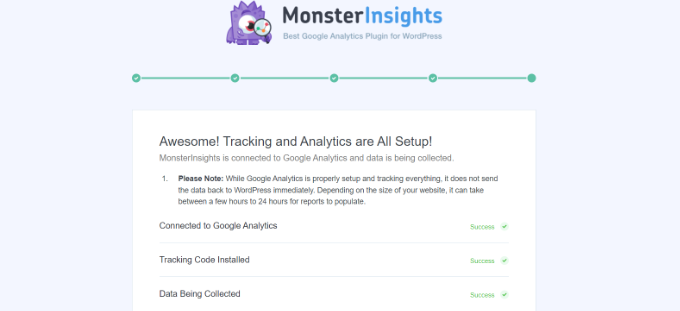 trackingshouldbeallsetup SeedProd Google analytics tracking is setup