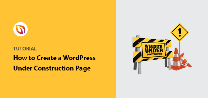 comment créer une page de site web en construction dans WordPress