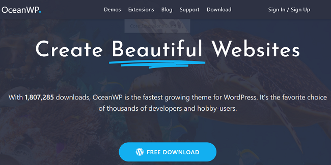 OceanWP - SeedProd Ocean wp responsive WordPress theme examples