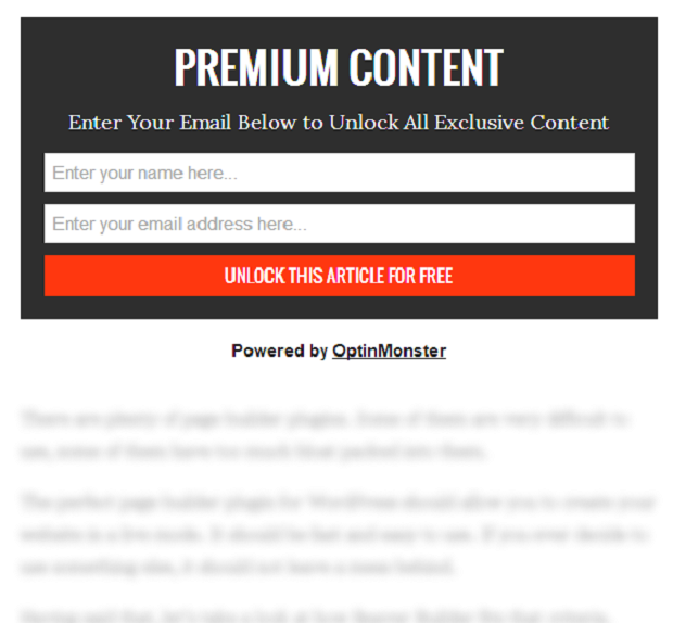 grow your email subscriber list by locking your content