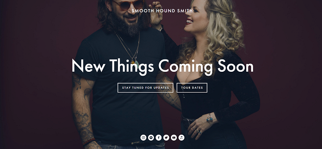 Smooth Hound Smith coming soon page example