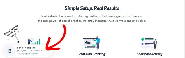 You can add a social proof popup to increase mailing list signups