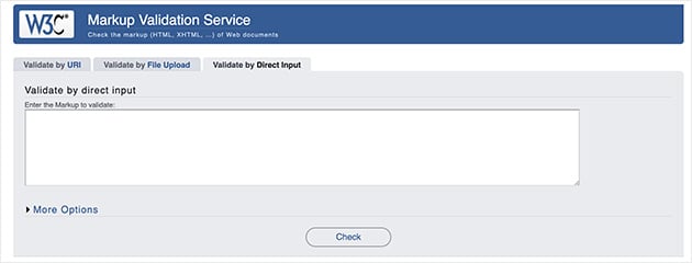 A preview of W3C's markup validation tool