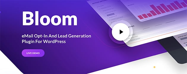 Bloom popup plugin for WordPress homepage