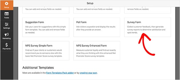 WPForms has a wide variety of pre-built contact form templates ready to use.