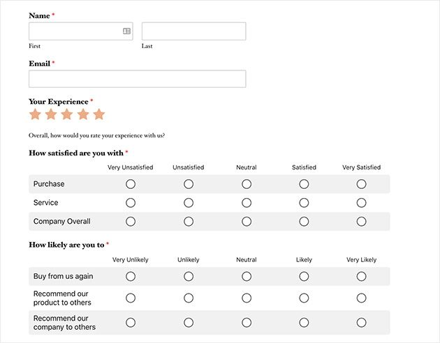 WPForms easily lets you build survey forms in WordPress