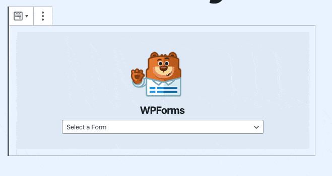 adding a survey from to WordPress using the WPForms Gutenberg block