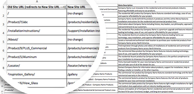 Modification de la feuille de calcul du site web