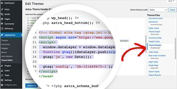 addgoogletowordpressheader SeedProd Where to put google analytics code in wordpress You can add Google Analytics to WordPress by adding the code to the header file