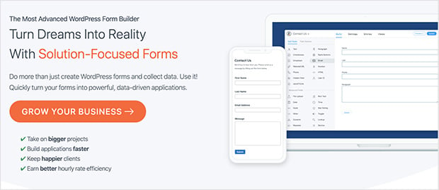 Formidable Forms advanced form builder with file upload