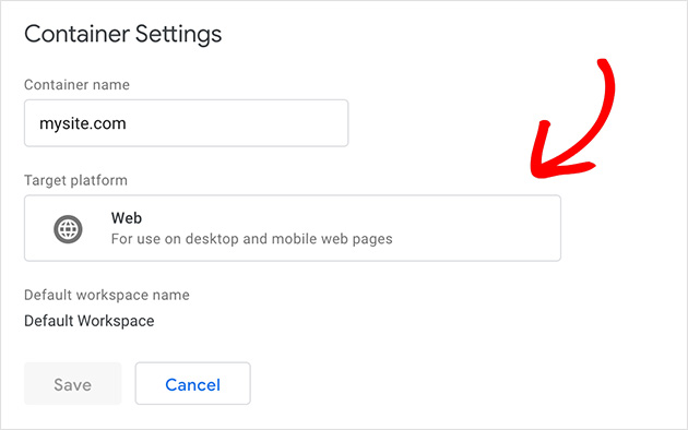googletagmanagercontainersettings SeedProd Google Tag Manager container settings