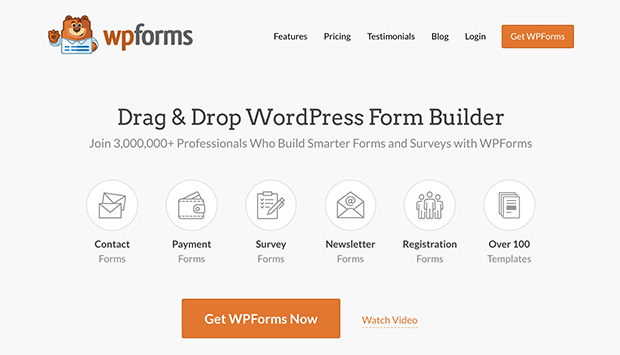 wpforms homepage