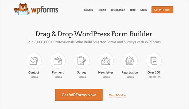 WPForms website