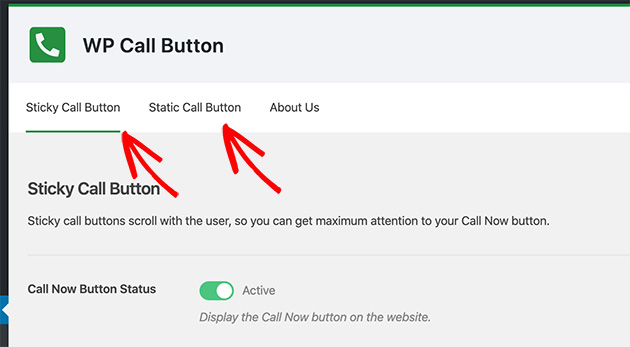 Call button display types