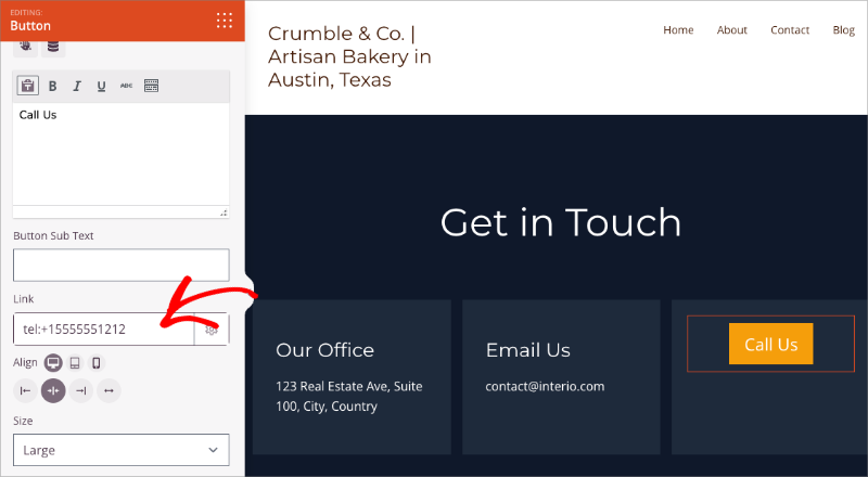 Adicionando botão de clique para chamar no WordPress usando SeedProd