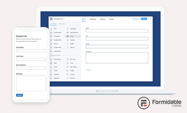 Formidable Forms, le meilleur plugin d'enquête WordPress