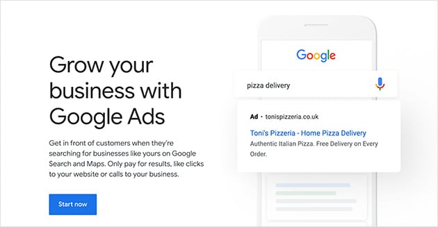 Google ad for lead generation