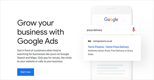 Google ad for lead generation