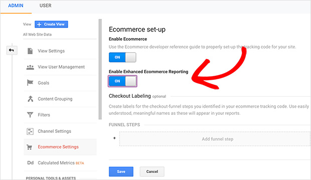 Google analytics enhanced ecommerce reporting