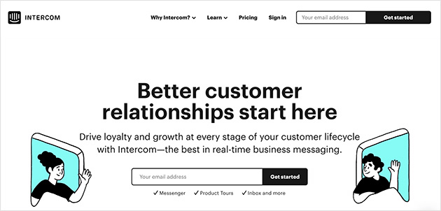 Intercom customer relationship platform