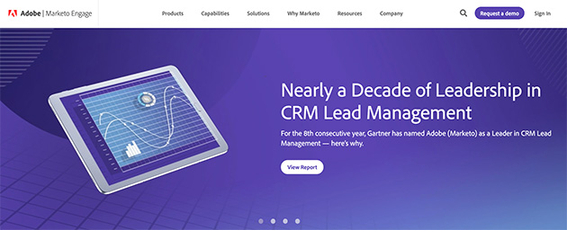 Marketo lead management CRM