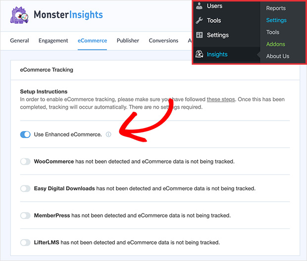 monsterinsightsenhancedecommerce SeedProd Use Enhanced eCommerce in MonsterInsights