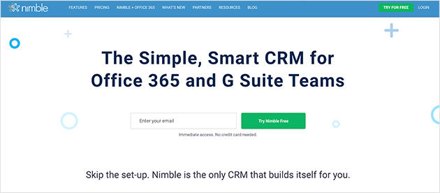 Nimble, smart CRM