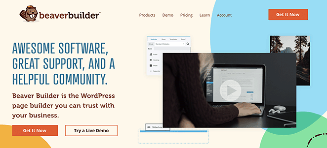 Beaver Builder best WordPress page builder