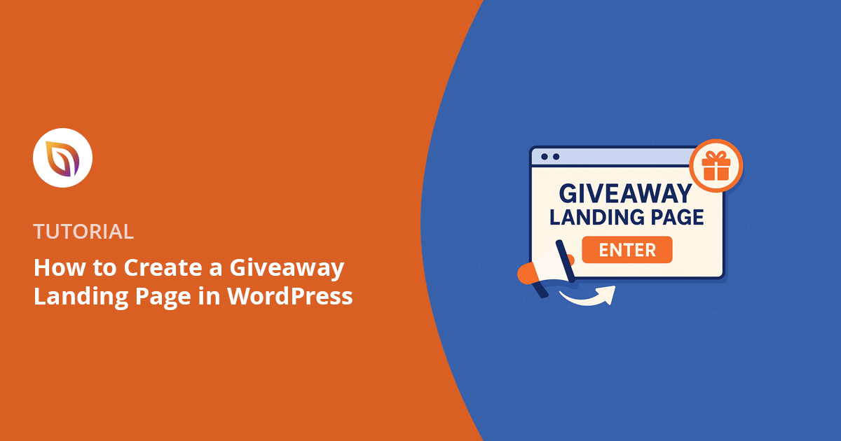How to Create a Giveaway Landing Page in WordPress