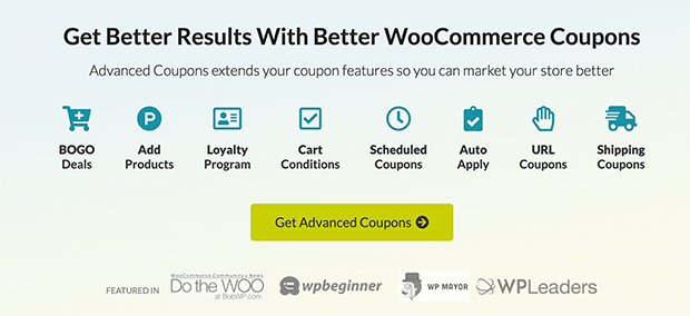 Best WooCommerce plugin, Advanced Coupons