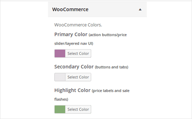 WooCommerce colors plugin