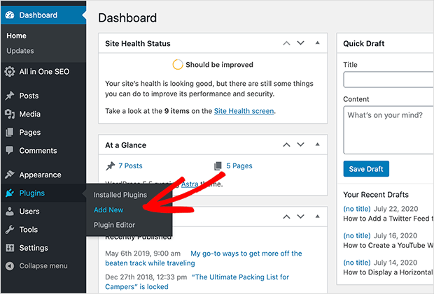 add-new-WordPress-plugin - SeedProd Add a new WordPress plugin