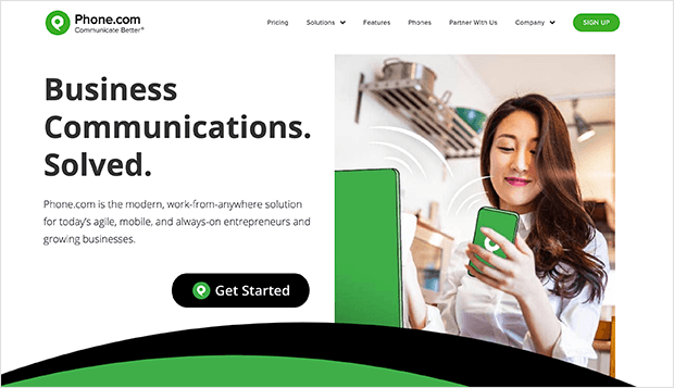 Phone.com is an excellent VoiP service provider for small businesses