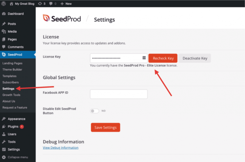 How do I activate my SeedProd landing page?