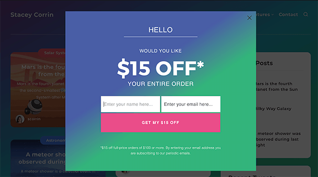 exit-popup-example - SeedProd optinmonster exit intent popup