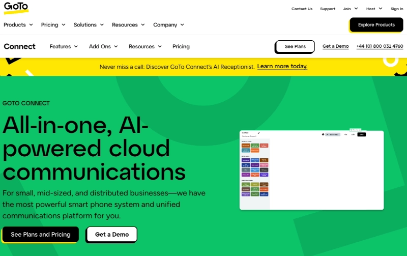 gottoconnect - SeedProd GoToConnect cloud business phone system with video conferencing and call queues