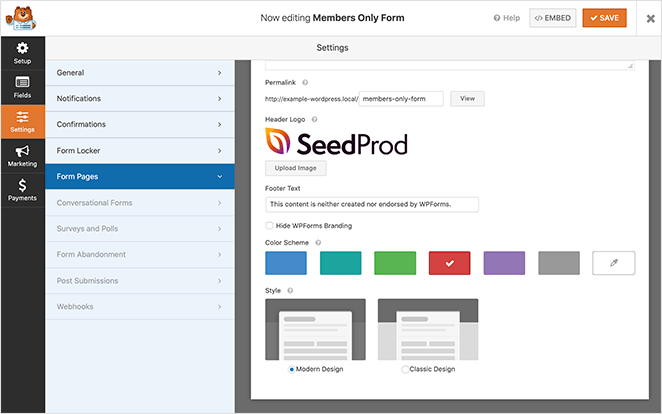 custompasswordprotectedformpages SeedProd Customize your password protected form page