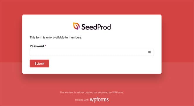 customizedWordPresspasswordprotectformpage SeedProd Customized WordPress password protect form