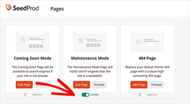 enable-mainteance-mode - SeedProd Enable maintenance mode in WordPress