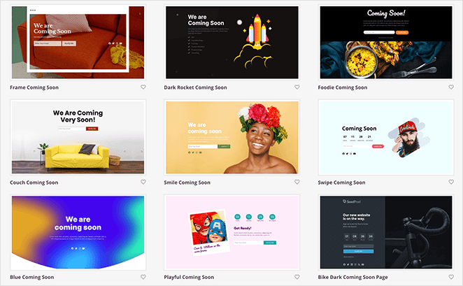 seedprod-coming-soon-page-templates - SeedProd SeedProd coming soon page templates