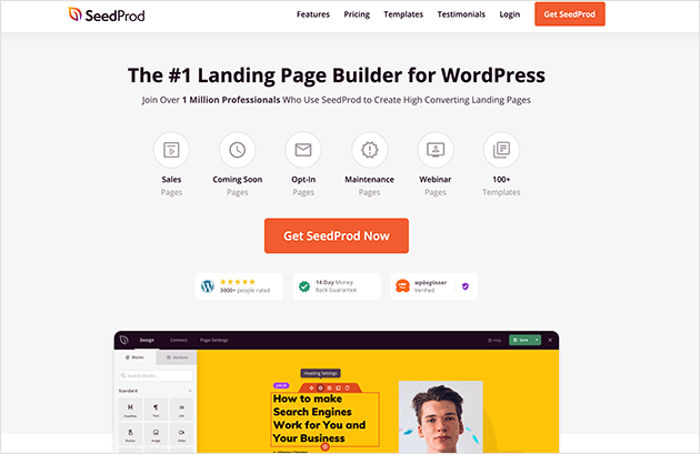 seedprod-landing-page-builder - SeedProd SeedProd best WordPress landing page plugin