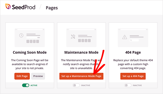 Set up a maintenance mode page with SeedProd