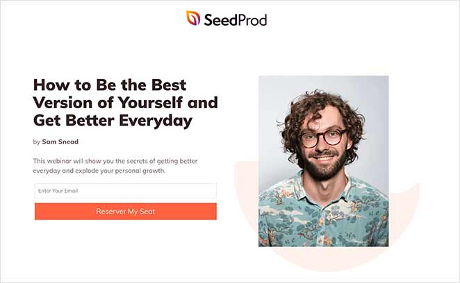 Example of how to create a landing page in WordPress using SeedProd